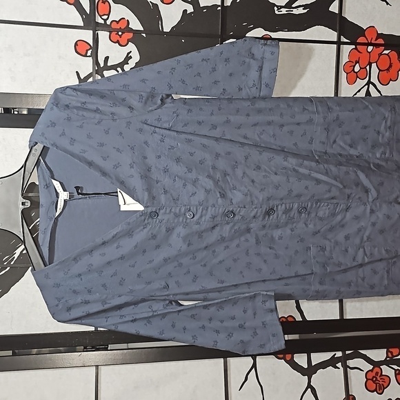 The Nines by Hatch Blue Maternity Jumpsuit Size Small NWT - Picture 5 of 9